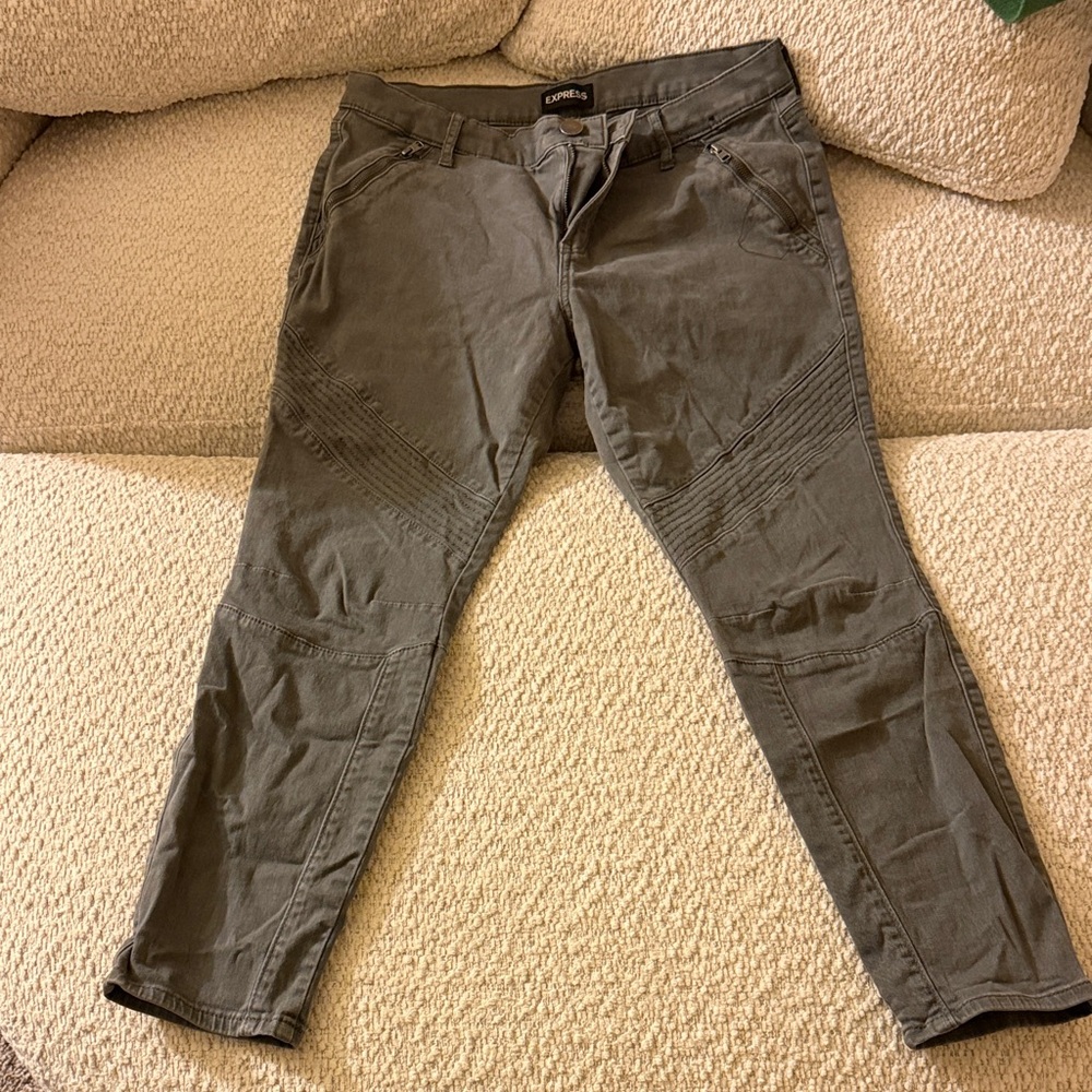 Express Women's Gray Skinny Jeans